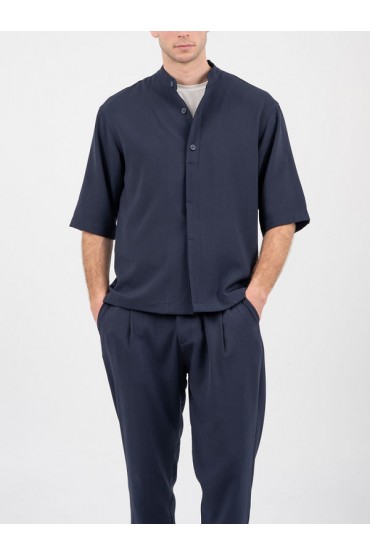VITTORIO OVERSHIRT - ΜΠΛΕ