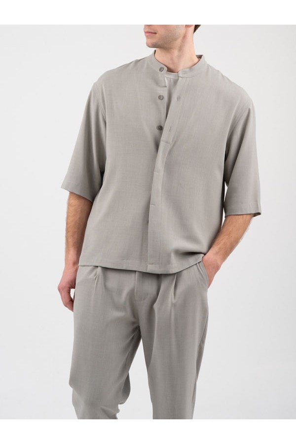 VITTORIO OVERSHIRT - ΓΚΡΙ