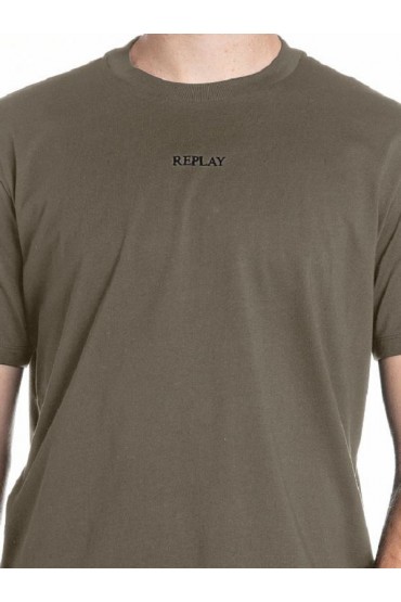 REPLAY T-SHIRT MENS - ΠΡΑΣΙΝΟ