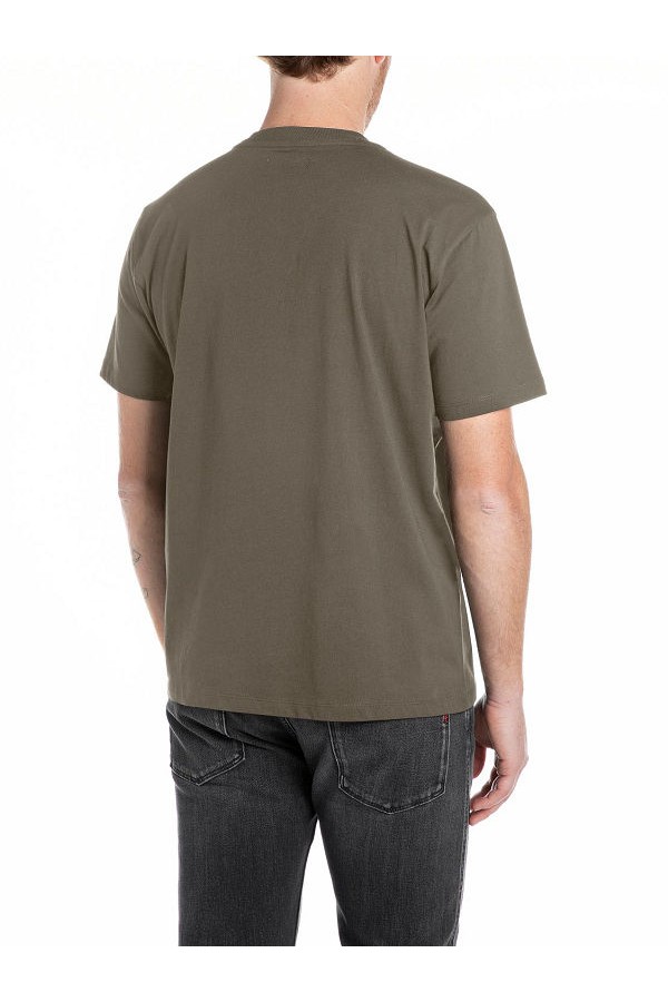 REPLAY T-SHIRT MENS - ΠΡΑΣΙΝΟ