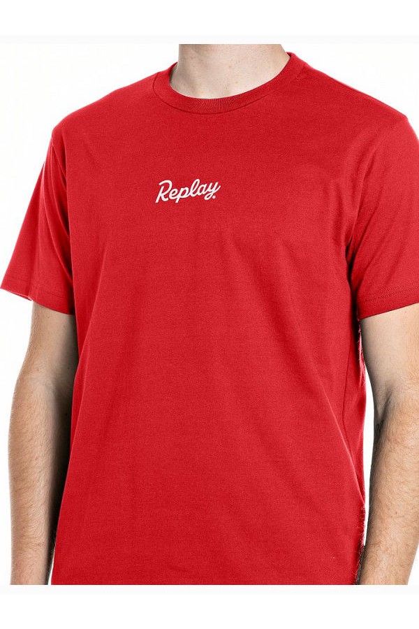 REPLAY T-SHIRT MENS - ΚΟΚΚΙΝΟ