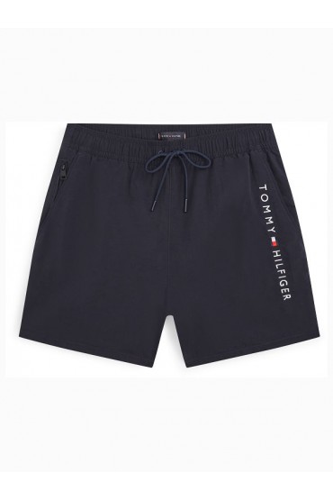 MEDIUM DRAWSTRING ZIP POCKET - ΜΠΛΕ