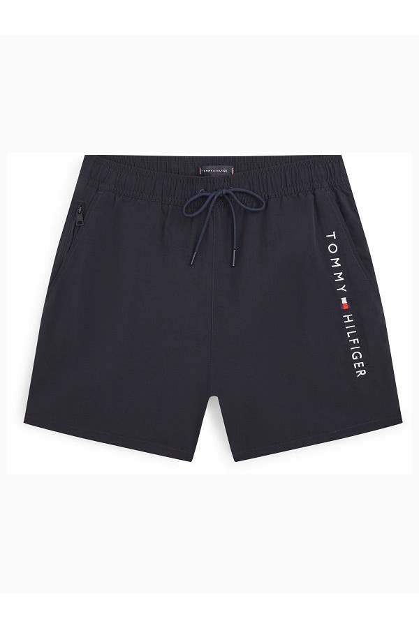 MEDIUM DRAWSTRING ZIP POCKET - ΜΠΛΕ