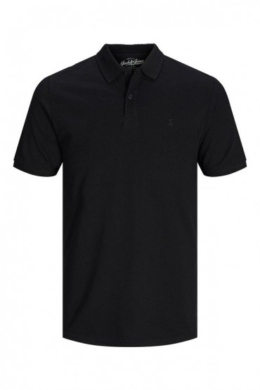 JJEBASIC POLO SS NOOS - ΜΑΥΡΟ