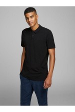 JJEBASIC POLO SS NOOS - ΜΑΥΡΟ