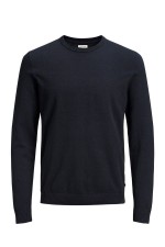 JJEBASIC KNIT CREW NECK NOOS - ΜΠΛΕ