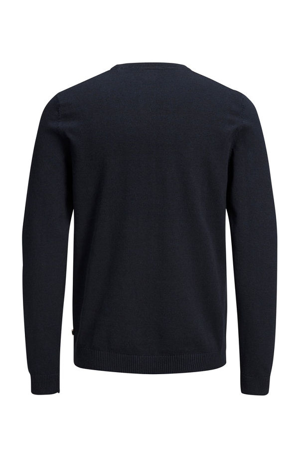 JJEBASIC KNIT CREW NECK NOOS - ΜΠΛΕ