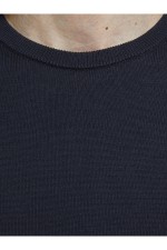 JJEBASIC KNIT CREW NECK NOOS - ΜΠΛΕ