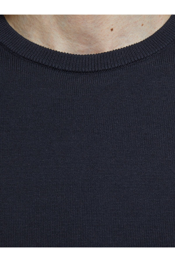 JJEBASIC KNIT CREW NECK NOOS - ΜΠΛΕ
