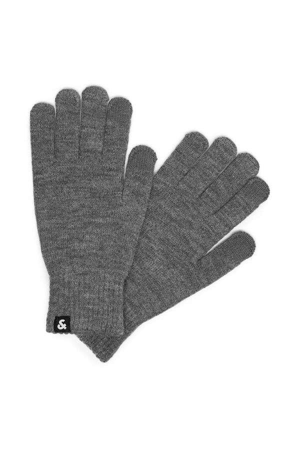 JACBARRY KNITTED GLOVES NOOS - ΓΚΡΙ