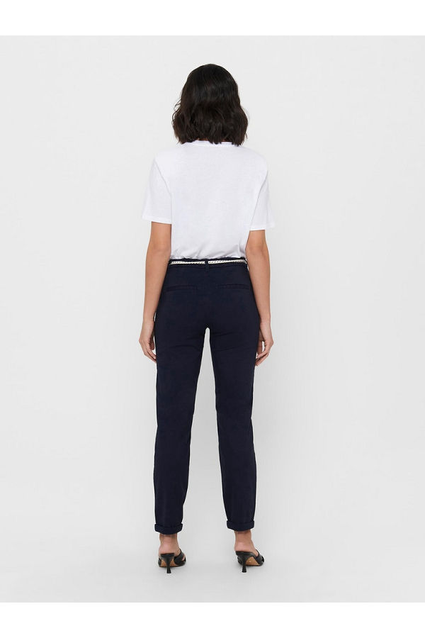 ONLBIANA LIFE COTTON BELT CHINO CC PNT - ΜΠΛΕ