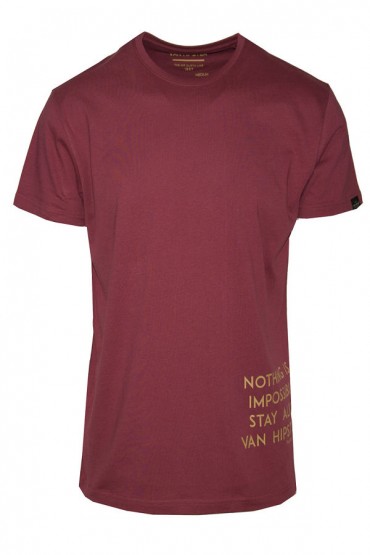 T-SHIRT ΜΑΚΟ ΜΕ ΤΥΠΩΜΑ - ΜΠΟΡΝΤΩ