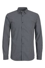 JPRBLACARDIFF PRINT SHIRT L/S PS SS23 - ΜΠΛΕ