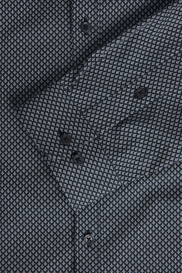 JPRBLACARDIFF PRINT SHIRT L/S PS SS23 - ΜΠΛΕ