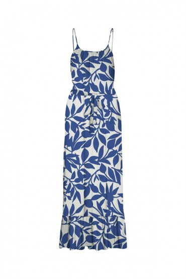 VMEASY 7/8 STRAP DRESS WVN GA - ΜΠΛΕ
