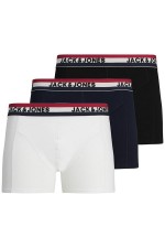 JACWAISTBAND STRIB TRUNKS 3 PACK LN STYD - ΜΑΥΡΟ