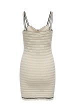 ONLMINNIE LIFE SL SWEETHEART DRESS KNT - ΛΕΥΚΟ