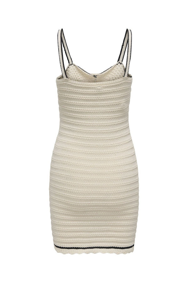 ONLMINNIE LIFE SL SWEETHEART DRESS KNT - ΛΕΥΚΟ