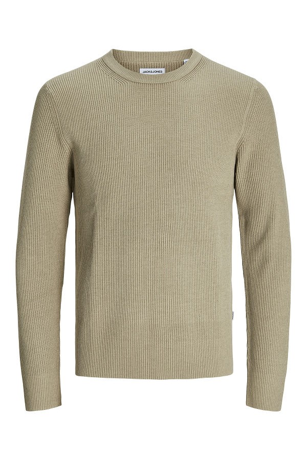 JJEPERFECT KNIT CREW NECK LN - ΜΠΕΖ