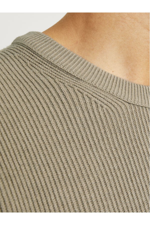 JJEPERFECT KNIT CREW NECK LN - ΜΠΕΖ