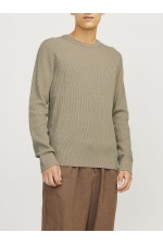 JJEPERFECT KNIT CREW NECK LN - ΜΠΕΖ
