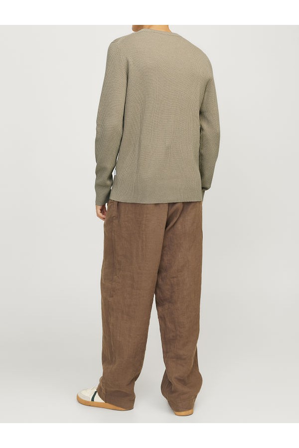 JJEPERFECT KNIT CREW NECK LN - ΜΠΕΖ