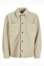 JORNEWTON TEDDY OVERSHIRT LS LN - ΜΠΕΖ