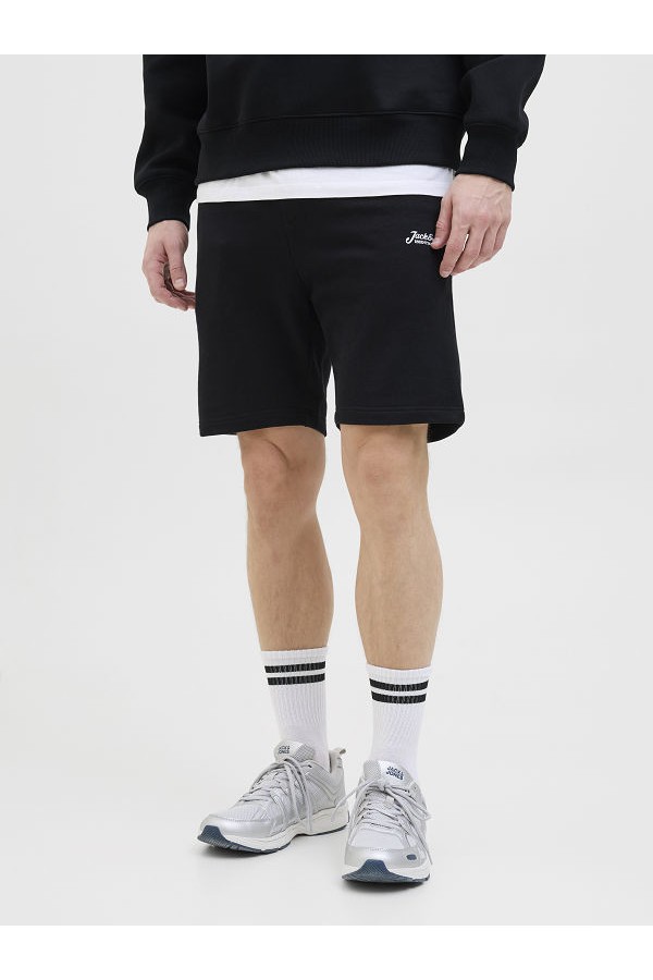 JPSTGORDON BEAU SWEAT SHORTS LNG - ΜΑΥΡΟ