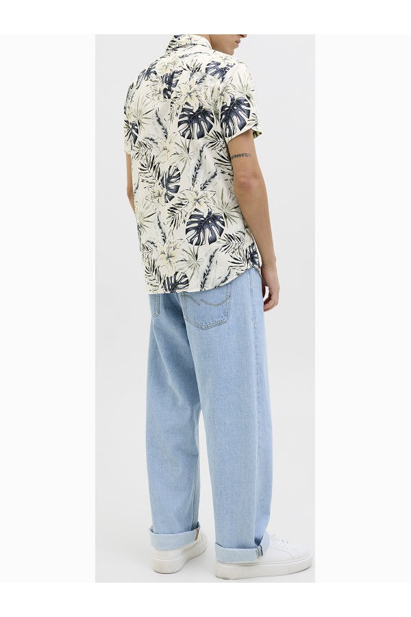 JJHAWAII AOP SHIRT SS - ΛΕΥΚΟ