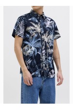 JJHAWAII AOP SHIRT SS - ΜΠΛΕ