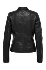 ONLBANDIT FAUX LEATHER BIKER OTW NOOS - ΜΑΥΡΟ