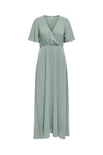 ONLSTAR LIFE S/S MIA MAXI DRESS PTM - ΠΡΑΣΙΝΟ