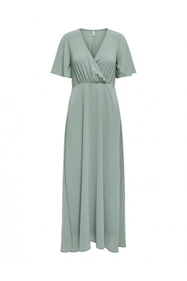 ONLSTAR LIFE S/S MIA MAXI DRESS PTM - ΠΡΑΣΙΝΟ