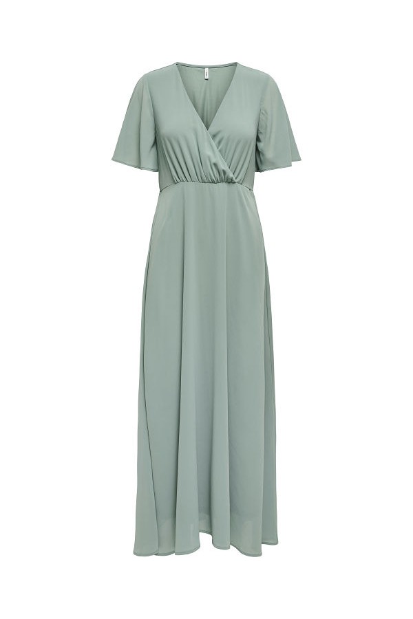ONLSTAR LIFE S/S MIA MAXI DRESS PTM - ΠΡΑΣΙΝΟ