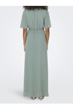 ONLSTAR LIFE S/S MIA MAXI DRESS PTM - ΠΡΑΣΙΝΟ