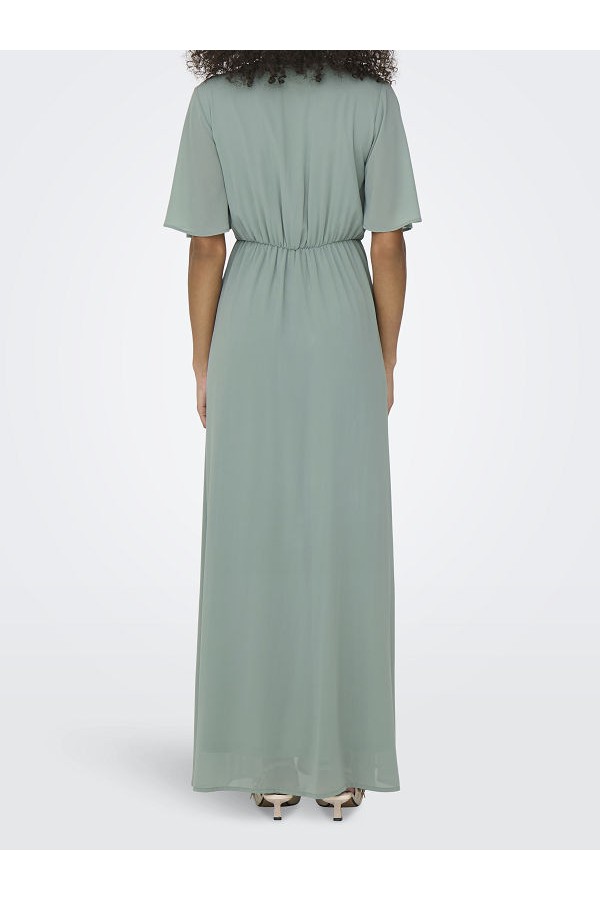 ONLSTAR LIFE S/S MIA MAXI DRESS PTM - ΠΡΑΣΙΝΟ