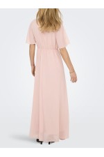 ONLSTAR LIFE S/S MIA MAXI DRESS PTM - ΡΟΖ