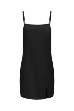 ONLCARO JAKIRI LINEN BLEND DRESS WVN - ΜΑΥΡΟ