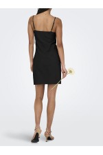 ONLCARO JAKIRI LINEN BLEND DRESS WVN - ΜΑΥΡΟ