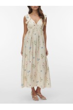 VMJOSIE SL ANKLE FRILL DRESS WVN GA - ΜΠΕΖ