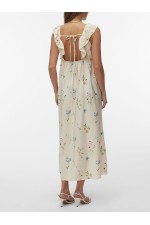 VMJOSIE SL ANKLE FRILL DRESS WVN GA - ΜΠΕΖ