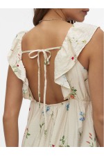 VMJOSIE SL ANKLE FRILL DRESS WVN GA - ΜΠΕΖ