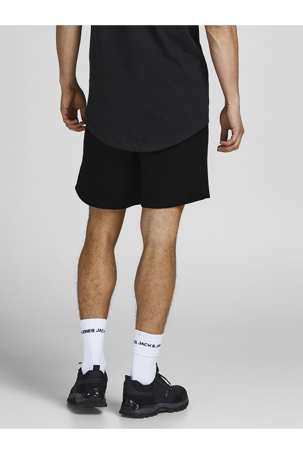 JPSTBRADLEY SWEAT SHORTS SN - ΜΑΥΡΟ