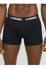 JREBREBEL LOGO TRUNKS 3 PACK NOOS - ΜΑΥΡΟ