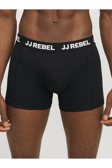 JREBREBEL LOGO TRUNKS 3 PACK NOOS - ΜΑΥΡΟ