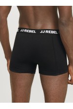 JREBREBEL LOGO TRUNKS 3 PACK NOOS - ΜΑΥΡΟ