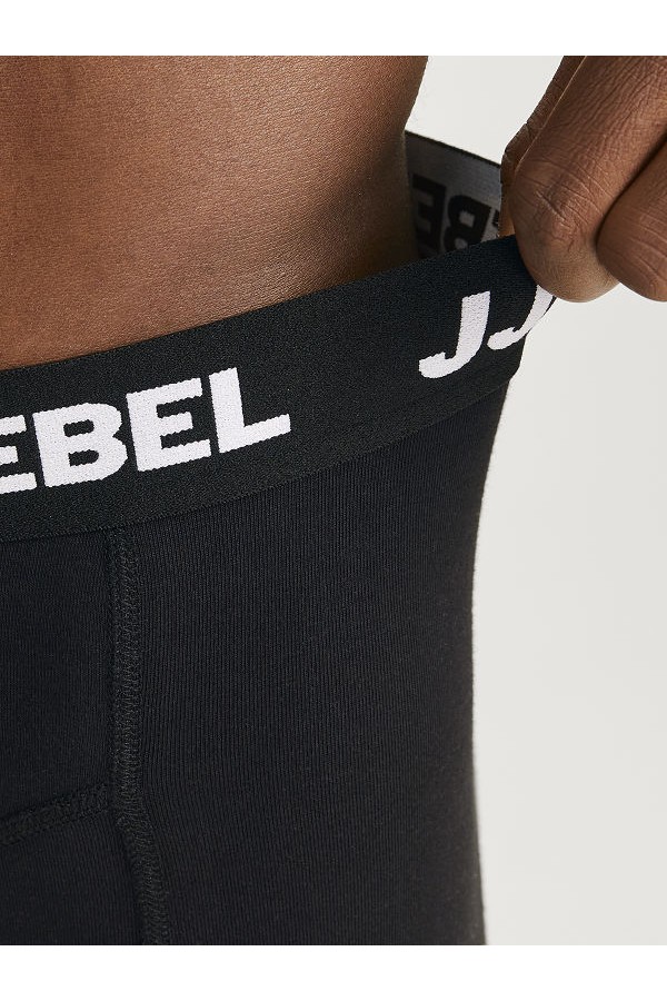 JREBREBEL LOGO TRUNKS 3 PACK NOOS - ΜΑΥΡΟ
