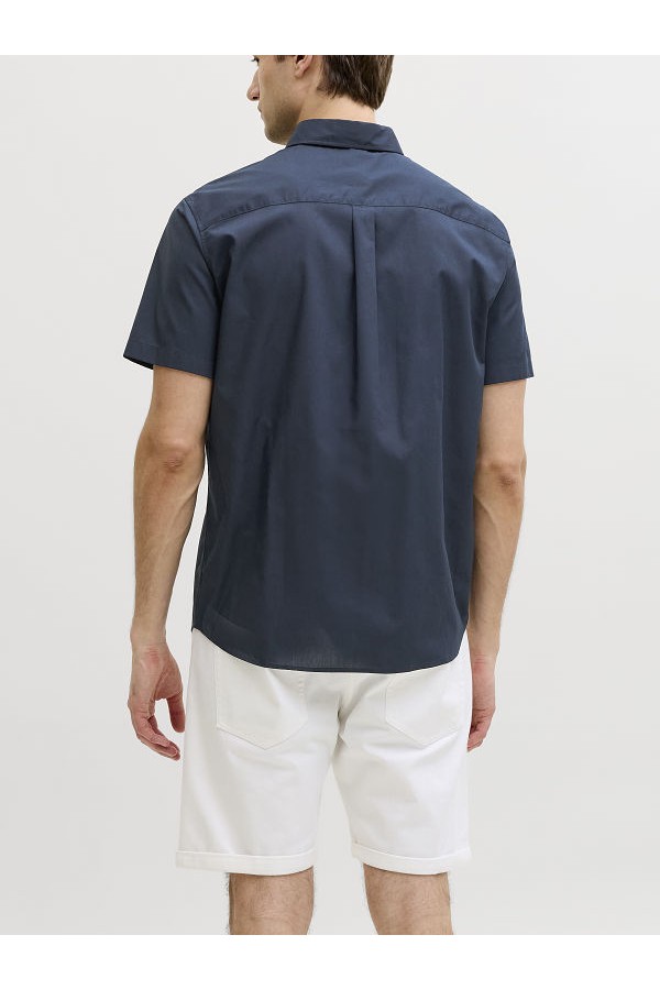 JREBGAVIN SOLID SHIRT SS - ΜΠΛΕ
