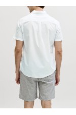 JREBGAVIN SOLID SHIRT SS - ΛΕΥΚΟ