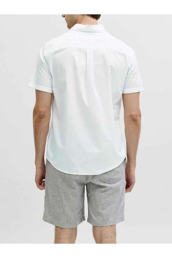 JREBGAVIN SOLID SHIRT SS - ΛΕΥΚΟ